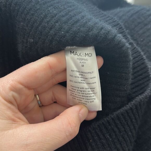 Max & Moi Wool Cashmere Blend Dolman Sleeve Sweater Sz M - Picture 5 of 8